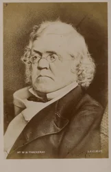 William Makepeace Thackeray (1811-1863), romancier anglais (lithographie)