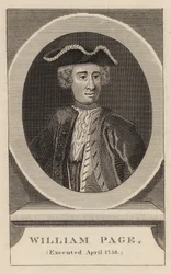 William Page, exécuté en avril 1758