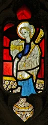 Fenêtre Ew représentant Sainte Dorothée