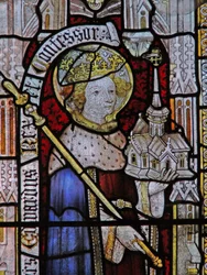Saint Ethelbert (mal étiqueté comme Édouard le Confesseur au XIXe siècle!)