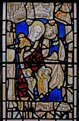 Fenêtre Ew représentant Sainte Marie Cléophas, Alphaeus et leurs enfants