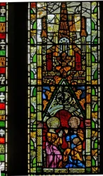 Fenêtre N2 représentant le Couronnement de la Vierge