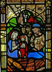 Fenêtre N2 représentant la Nativité