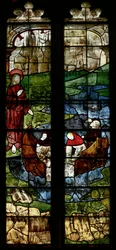 Fenêtre représentant le Christ et les pêcheurs