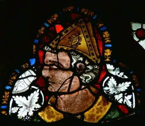 Vitrail représentant Saint Cuthbert