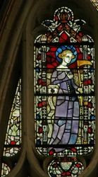 Vitrail représentant Sainte Sidwell