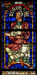 Fenêtre représentant une figure généalogique : Zorobabel