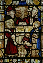 Fenêtre représentant les noces de Cana