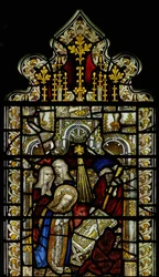 Fenêtre représentant la Nativité