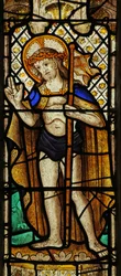 Fenêtre n3 représentant le Christ de la Résurrection