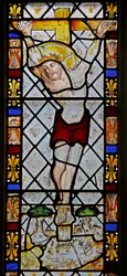Fenêtre n3 représentant la Crucifixion