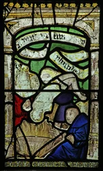 Fenêtre n°6 représentant Saint Georges jeté dans du plomb fondu