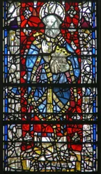 Fenêtre w15 représentant une scène de la vie de Saint Cuthbert
