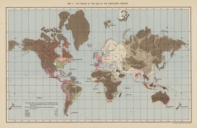Le monde à la fin du XVIIIe siècle