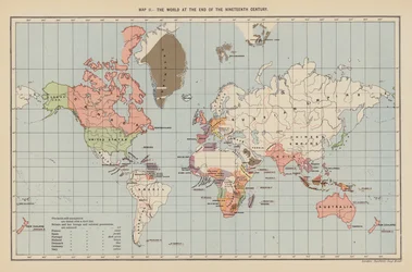Le monde à la fin du XIXe siècle