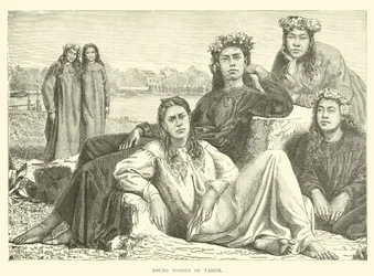 Jeunes femmes de Tahiti