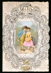 Ton amour mon bonheur, carte de Saint-Valentin, c.1870
