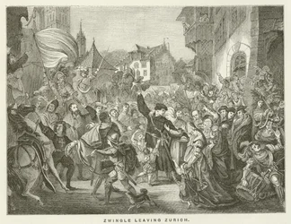 Zwingli quittant Zurich