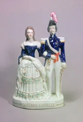 Figurine de Staffordshire de Napoléon III et l