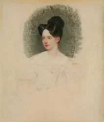 Portrait inachevé de Marianne Cregoe Colmare (plus tard Mme Baurton Bennett)