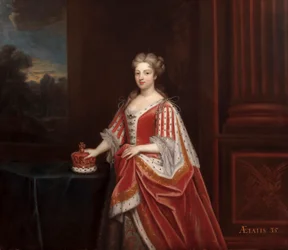 Portrait de la reine Caroline Wilhelmina de Brandebourg-Ansbach en princesse de Galles, années 1720