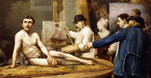 Devant le peintre