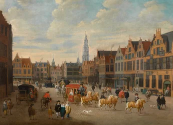 Le Meir à Anvers (huile sur toile)