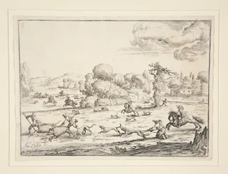 Scène de chasse : Près de la mise à mort (d