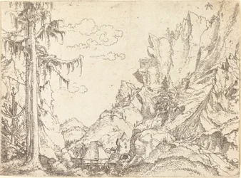 Paysage de montagne, 1510-1525