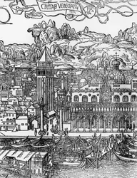 Venise, gravure sur bois par Erhard Reuwich