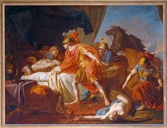Achille depose le cadavre d