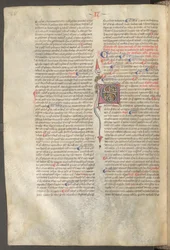 Pleine page : texte et initiale "C