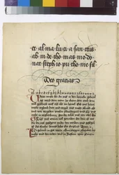 Page de texte complète avec des lombards rouges
