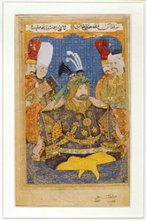 Mustafa II en armure, page d