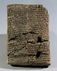 Tablette avec écriture cunéiforme ...