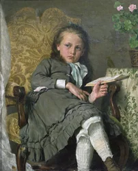 Fille sur une chaise
