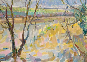 Le Cherwell inondé depuis Rousham II