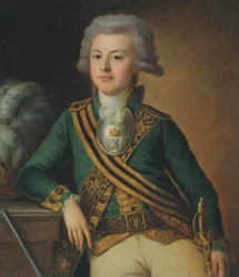 Portrait de Yakov Ivanovich Likhachov, Podporuchik du Régiment des Gardes de Vie de Semyonovsky, 1792