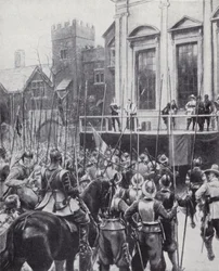Exécution du roi Charles Ier devant le Banqueting House à Whitehall, Londres, le 30 janvier 1649
