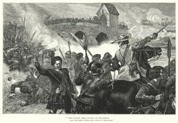 La Bataille de Bothwell Bridge (gravure)