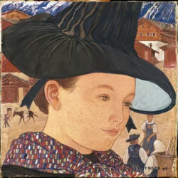 Petite Saviésienne avec chapeau