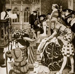 Latimer prêchant devant Édouard VI, illustration tirée de « Hutchinson