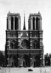 Vue de face de Notre-Dame, Paris, 1931