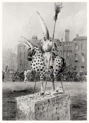 La statue à Leicester Square, mercredi matin 17 octobre 1866