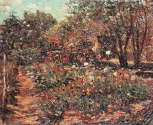 Paysage de jardin, vers 1915