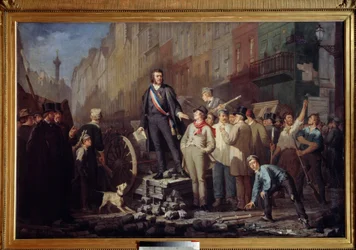 Alphonse Baudin (1811-1851) sur la barricade du faubourg Saint-Antoine le 3 décembre 1851