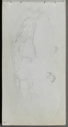 Carnet de croquis, page 05 : Étude de figure