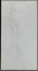 Carnet de croquis, page 11 : Figure de profil