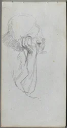 Carnet de croquis, page 16 : Figure mélancolique