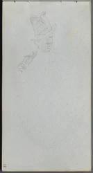 Carnet de croquis, page 17 : Buste d